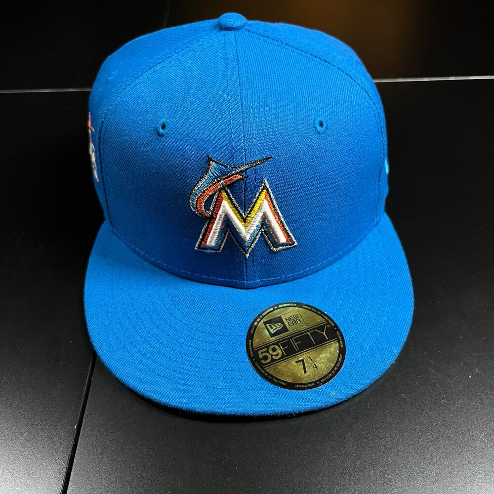 New‎ Era 59Fifty Hat Club Exclusive Miami Marlins Daybreakers Hat Men’s Sz 7 1/4